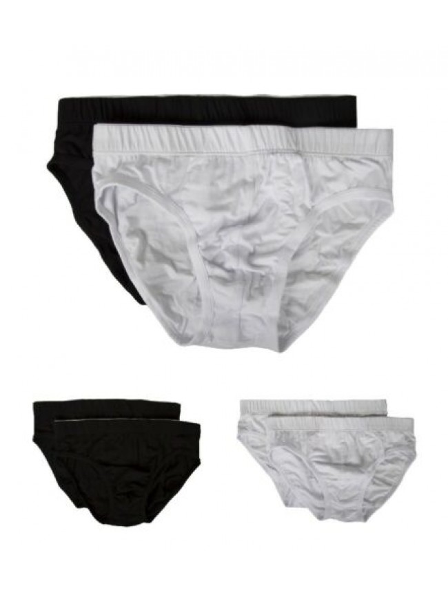 Confezione 2 slip uomo bi-pack medio cotone bielastico PEROFIL articolo VPRT0031