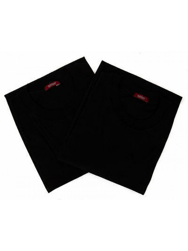 Confezione 2 t-shirt bipack girocollo uomo RAGNO 065415 taglia XXL col. 020 NERO