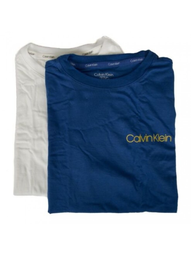 Confezione 2 t-shirt manica corta girocollo bimbo ragazzo bipack underwear CK CA