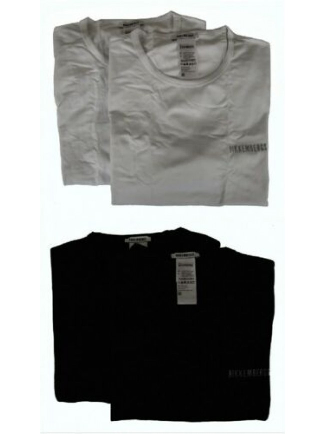 Confezione 2 t-shirt uomo maglietta manica corta girocollo bipack BIKKEMBERGS ar