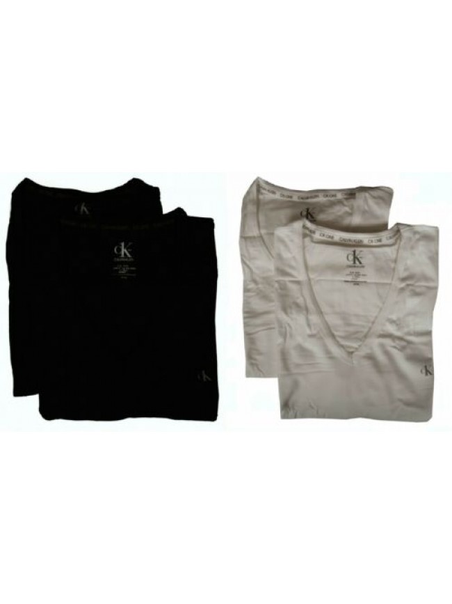 Confezione 2 t-shirt uomo scollo V manica corta bipack CK CALVIN KLEIN articolo 