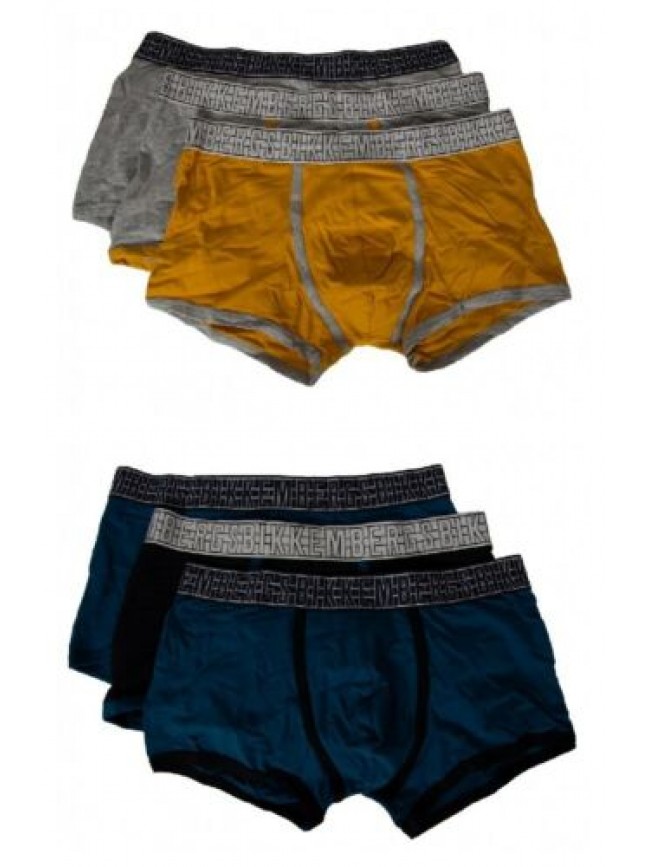 Confezione 3 boxer parigamba uomo BIKKEMBERGS tripack elastico a vista articolo 