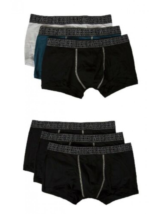 Confezione 3 boxer parigamba uomo tripack BIKKEMBERGS articolo VBKT04966 TRIPACK