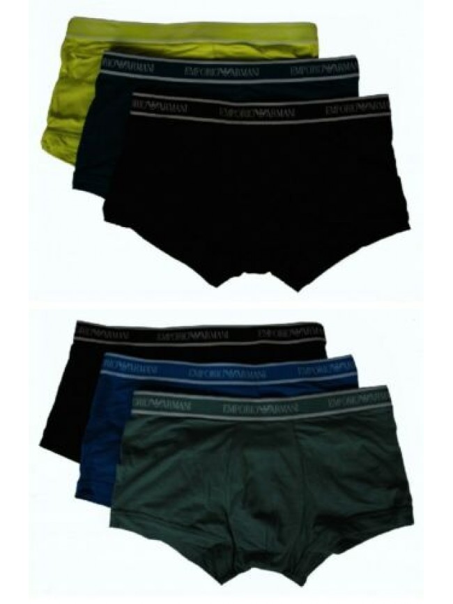 Confezione 3 boxer parigamba uomo tripack underwear EMPORIO ARMANI articolo 1113