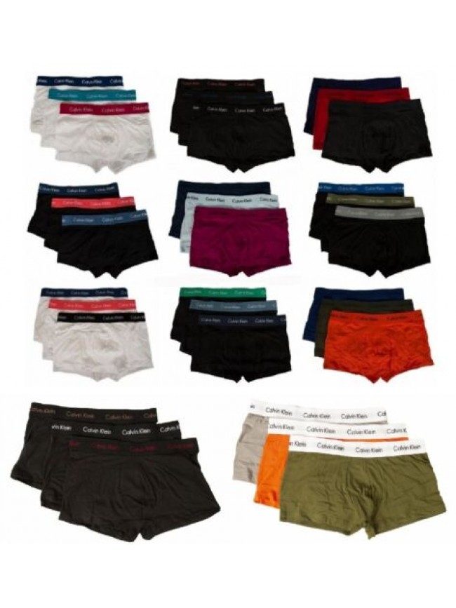 Confezione 3 boxer uomo tripack CK CALVIN KLEIN articolo U2664G LOW RISE TRUNK 3