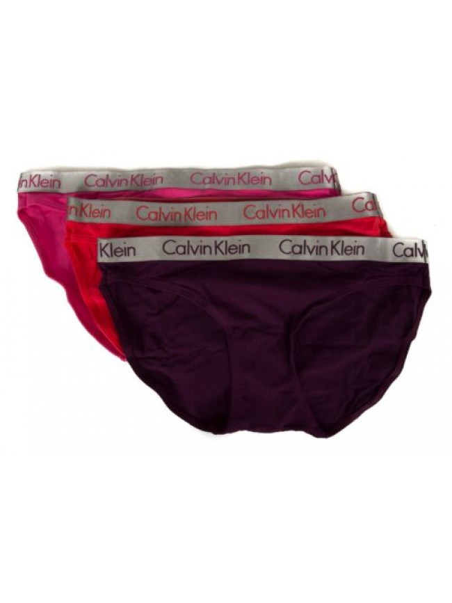 Confezione 3 slip donna CK CALVIN KLEIN articolo QD3561E BIKINI 3PK