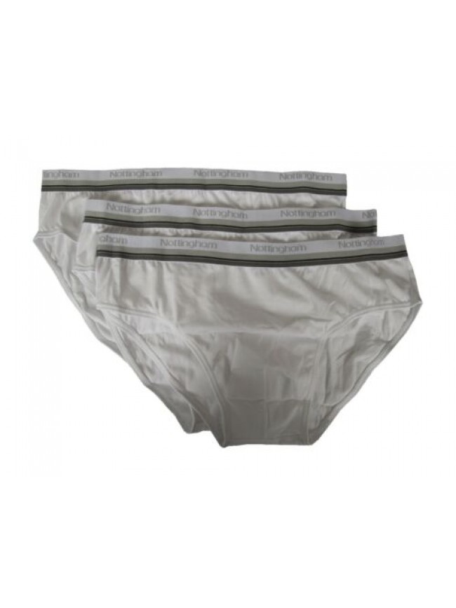 Confezione 3 slip uomo cotone bielastico NOTTINGHAM articolo ELA-3402 FIANCO MED