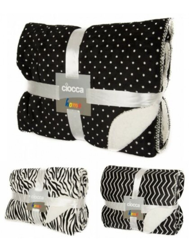 Coperta plaid pile CIOCCA articolo 732/2H - cm.150 x cm.120
