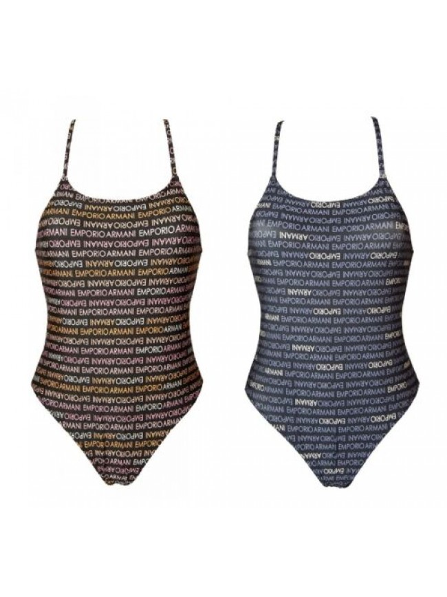 Costume donna EMPORIO ARMANI intero mare o piscina con coppe removibili e laccio
