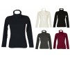 Dolcevita collo alto donna maglia manica lunga con dispositivo di protezione fac