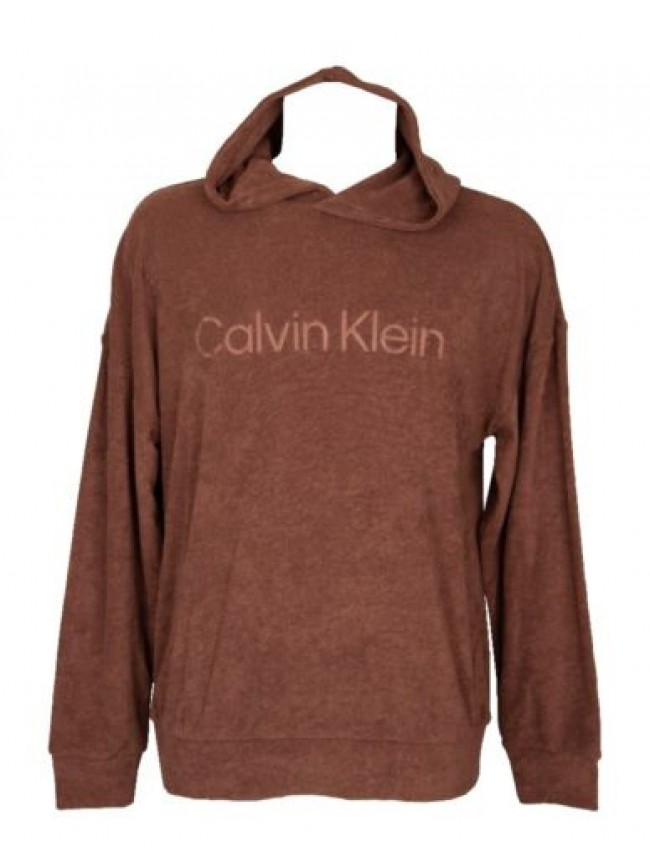 Felpa uomo CK CALVIN KLEIN maglia con cappuccio manica lunga con logo articolo N