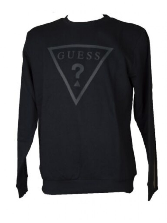 Felpa uomo GUESS maglia manica lunga girocollo invernale con logo articolo X1BQ1