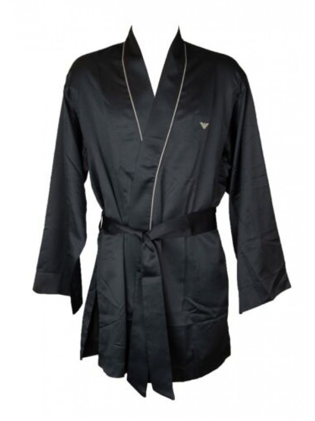 Giacca da camera uomo EMPORIO ARMANI kimono collo sciallato incrociato con cintu