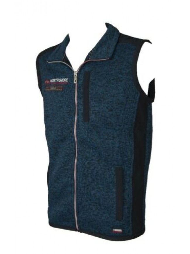 Gilet senza maniche uomo F.LLI CAMPAGNOLO felpato  invernale  aperto con zip e t