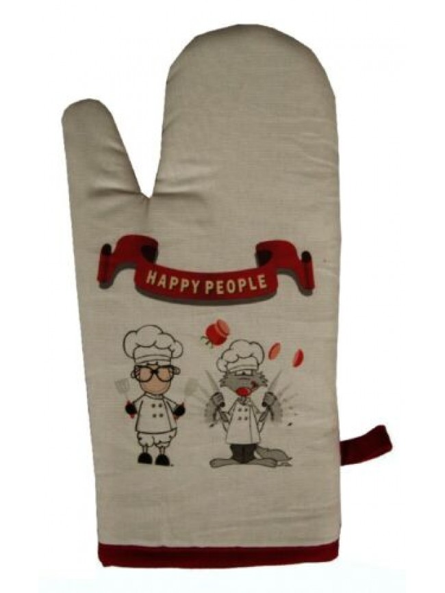 Guantone cucina guanto cotone HAPPY PEOPLE articolo KA07810101 MADE IN ITALY