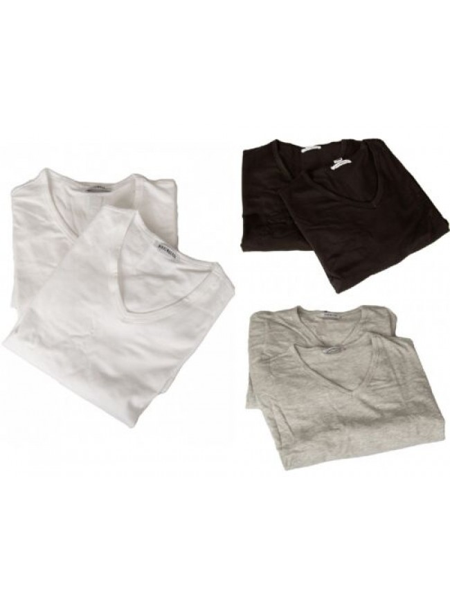 IMP T-shirt uomo BIKKEMBERGS confezione 2 magliette manica corta scollo v cotone