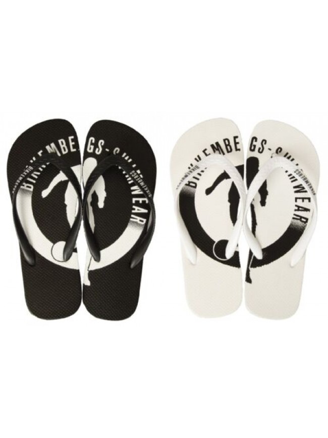 Infradito uomo BIKKEMBERGS mare o piscina con laccio logato articolo BKK2MSR01 s