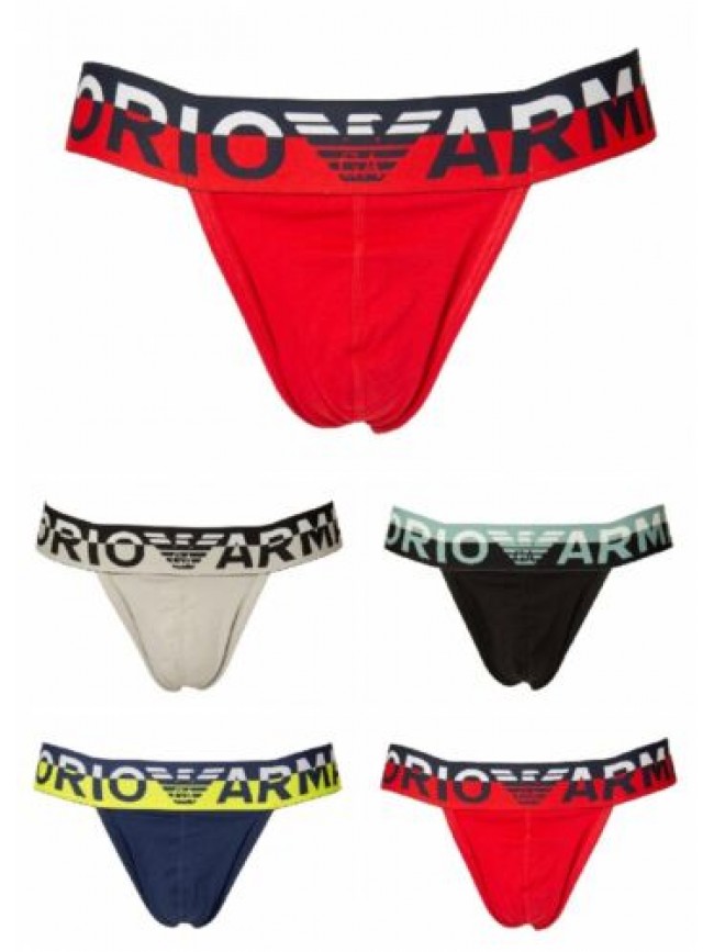 Jockstrap uomo EMPORIO ARMANI sospensorio slip elastico a vista cotone elasticiz