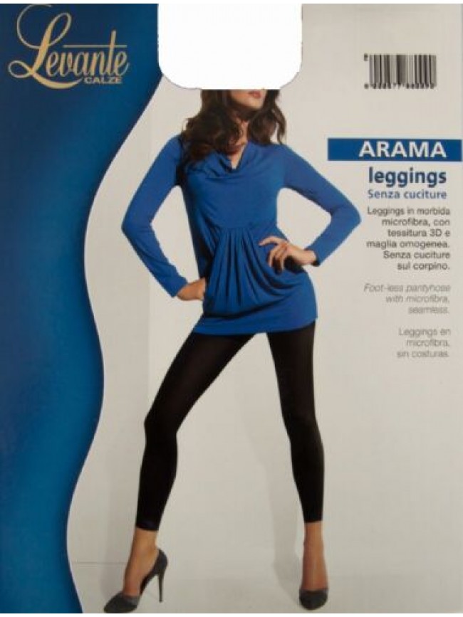 Leggings collant donna senza piede no cuciture microfibra comfort LEVANTE artico