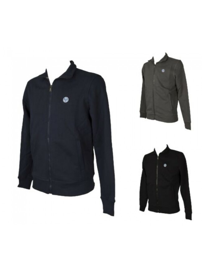 Maglia felpa NORTH SAILS aperta davanti con zip uomo felpata invernale  articolo