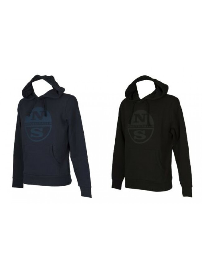 Maglia felpa con cappuccio e tasca grande uomo felpata invernale NORTH SAILS art