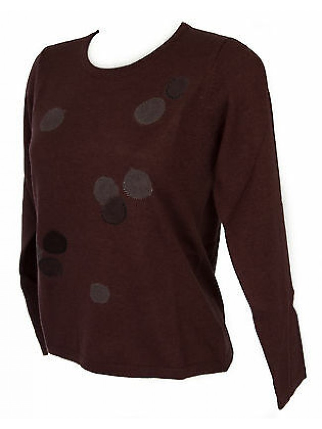 Maglia girocollo bolle donna sweater RISMEL art. G37-32 taglia M col. CIPOLLA