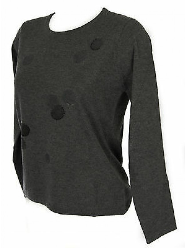Maglia girocollo bolle donna sweater RISMEL art. G37-32 taglia M col. GRIGIO