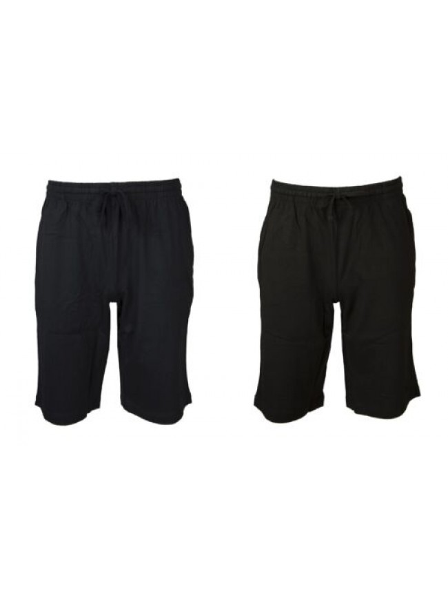 Pantalone corto con tasche e coulisse  uomo jersey tempo libero sport estivo F.L