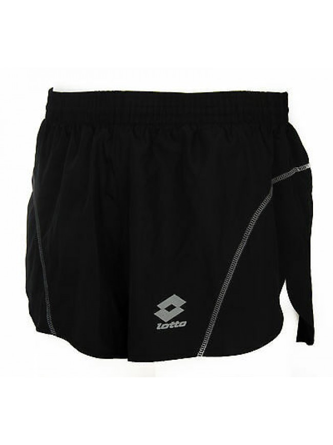 Pantalone corto runner uomo short LOTTO art. L0695 taglia M col. NERO BLACK
