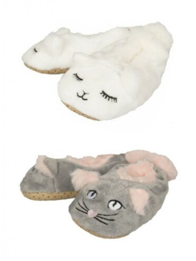 Pantofola babbuccia casa bambina bimba peluche antiscivolo homewear CIOCCA artic