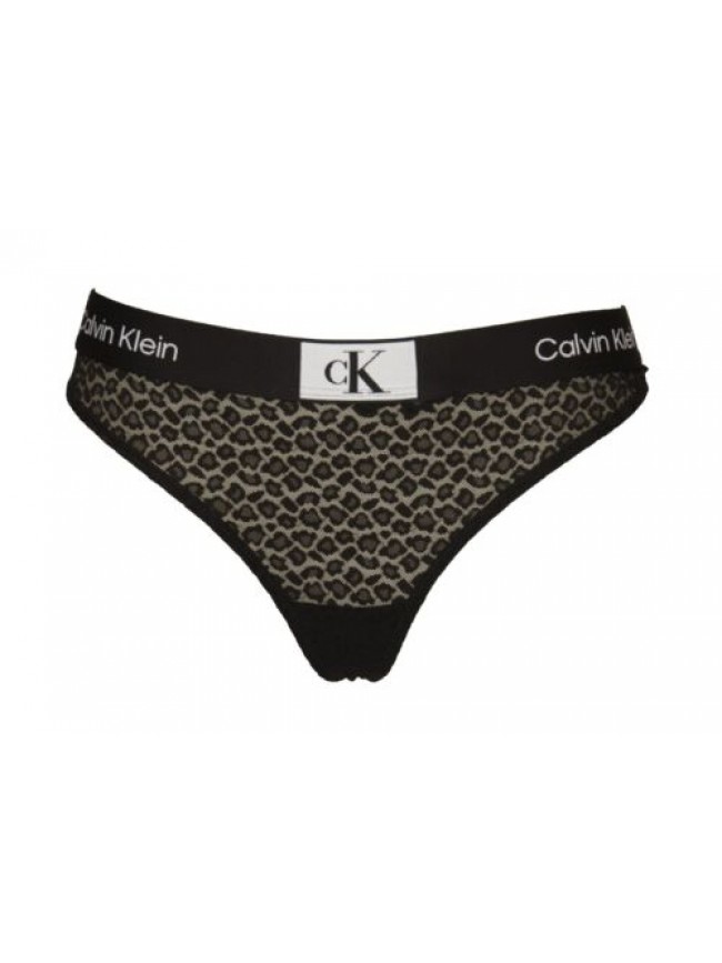 Perizoma donna CK CALVIN KLEIN slip mutanda elastico a vista logato articolo QF7