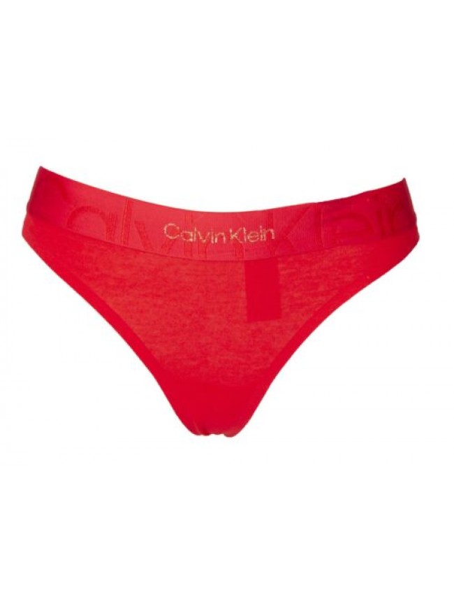 Perizoma donna CK CALVIN KLEIN slip mutanda elastico a vista logato articolo QF7