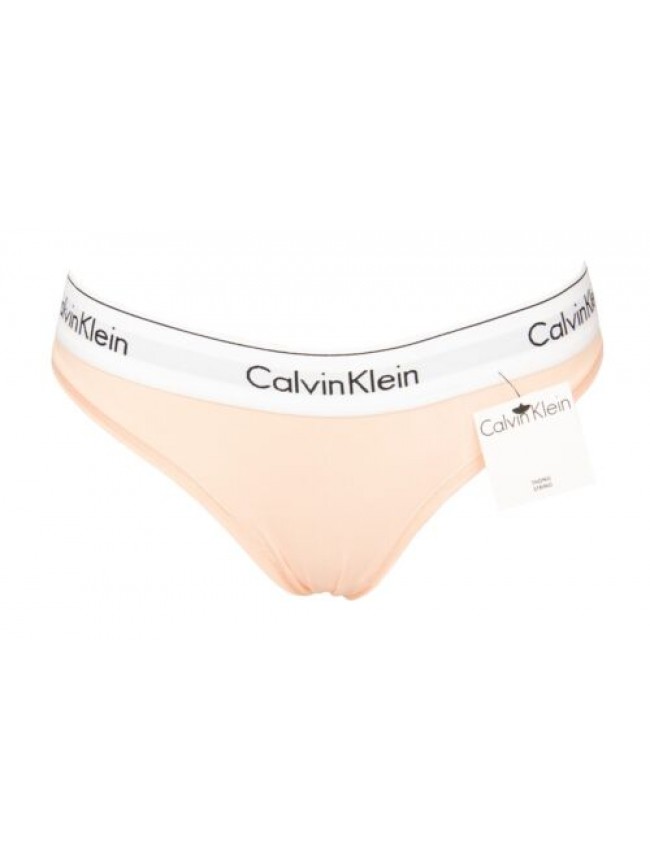 Perizoma donna CK CALVIN KLEIN  slip mutanda elastico a vista logato cotone elas