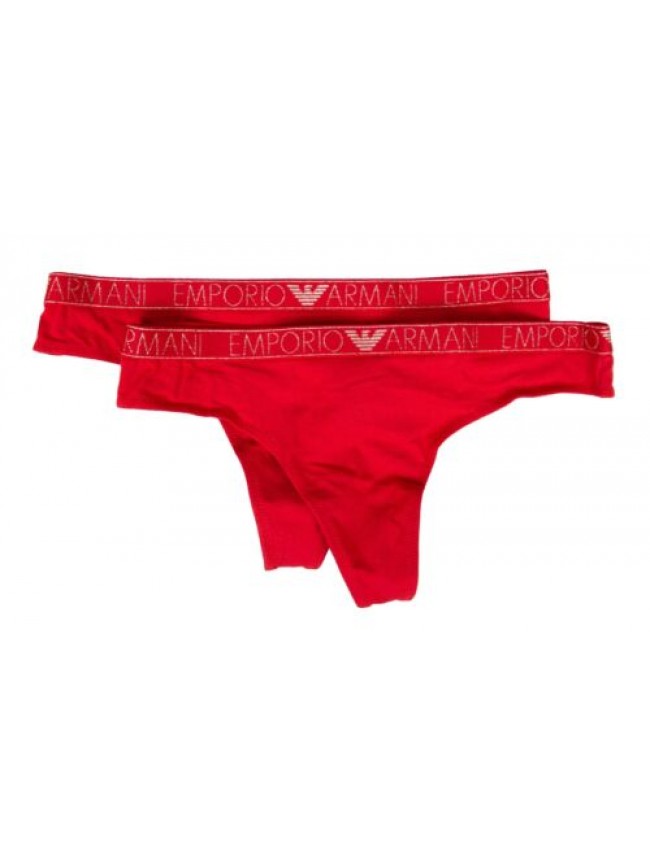 Perizoma donna EMPORIO ARMANI perizoma 2 pezzi elastico a vista cotone elasticiz
