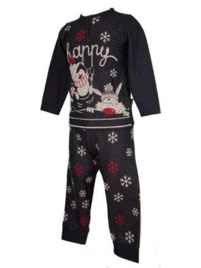 Pigiama bimba bambina manica lunga collo serafino sleepwear HAPPY PEOPLE articol