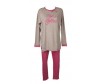 Pigiama invernale donna manica lunga cotone interlock girocollo CUORE & BATTICUO