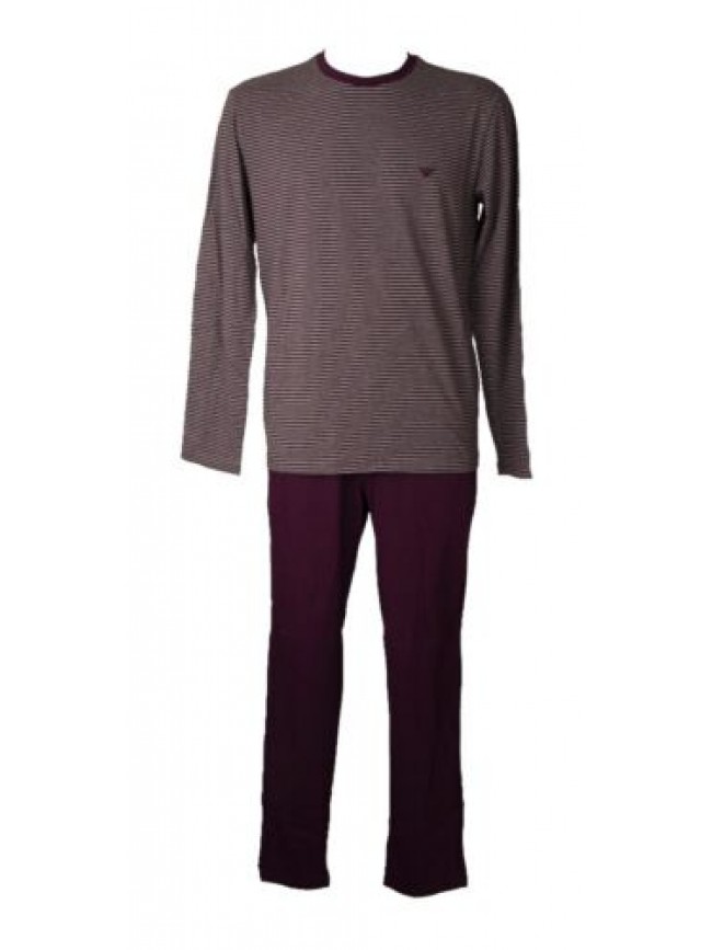 Pigiama uomo EMPORIO ARMANI cotone maglia girocollo pantalone elastico a vista c