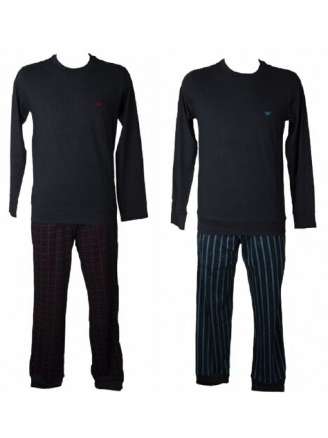 Pigiama uomo EMPORIO ARMANI cotone maglia girocollo pantalone elastico in vita c