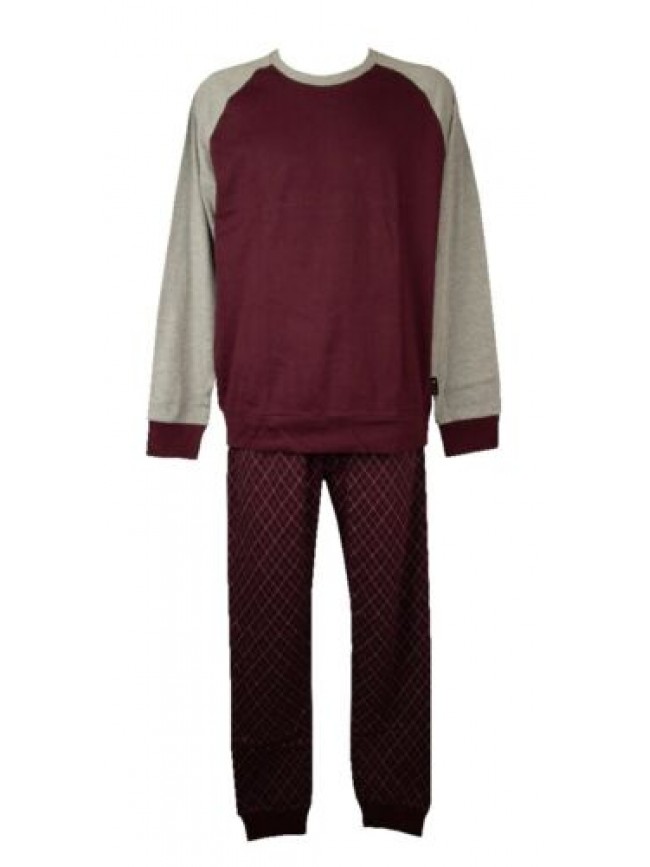 Pigiama uomo LVB LOVABLE interlock caldo cotone invernale manica lunga girocollo