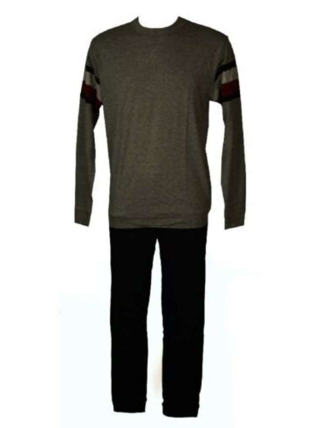 Pigiama uomo cotone e viscosa manica lunga pantalone lungo girocollo RAGNO SPORT