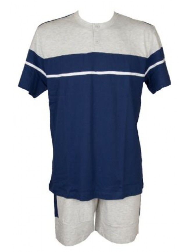 Pigiama uomo cotone manica corta pantalone corto collo serafino RAGNO SPORT arti