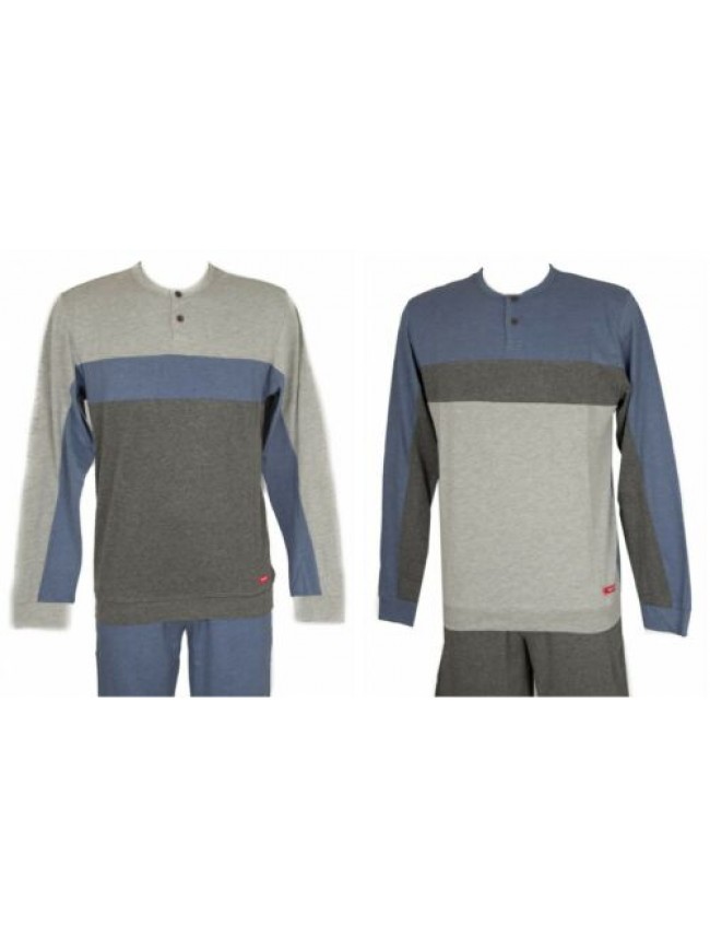 Pigiama uomo interlock manica lunga collo serafino RAGNO articolo N24211
