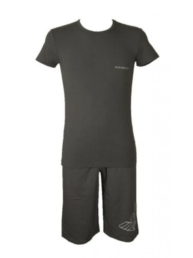 Pigiama uomo manica corta pantalone corto bermuda girocollo cotone EMPORIO ARMAN
