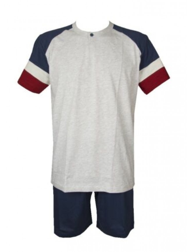 Pigiama uomo manica corta pantalone corto collo serafino cotone RAGNO SPORT arti