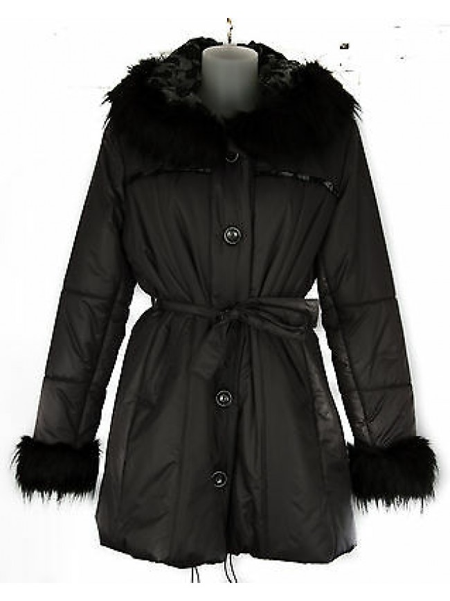 Piumino giaccone cappotto donna WWOMAN art. DAFNE taglia XL col. GRIGIO Italy