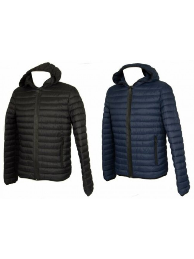 Piumino giubbotto giacca uomo con cappuccio zip e tasche TRUSSARDI JEANS articol
