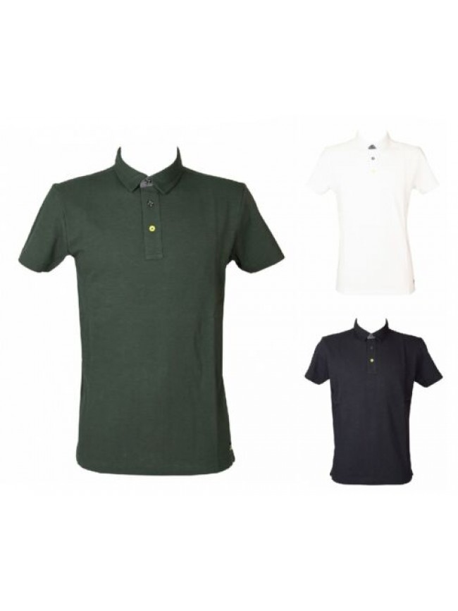 Polo uomo F.LLI CAMPAGNOLO maglia manica corta con colletto e bottoni e spacchet