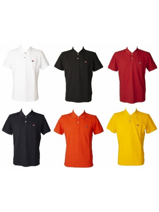 Polo uomo NAPAPIJRI manica corta con colletto e bottoni  articolo NP0A4GI2 EARCA
