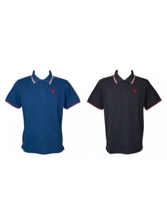 Polo uomo NORTH SAILS maglia manica corta con colletto e bottoni logo ricamato e