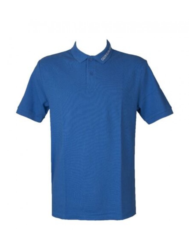 Polo uomo mezza manica con colletto e bottoni pique con logo ricamato CK CALVIN 